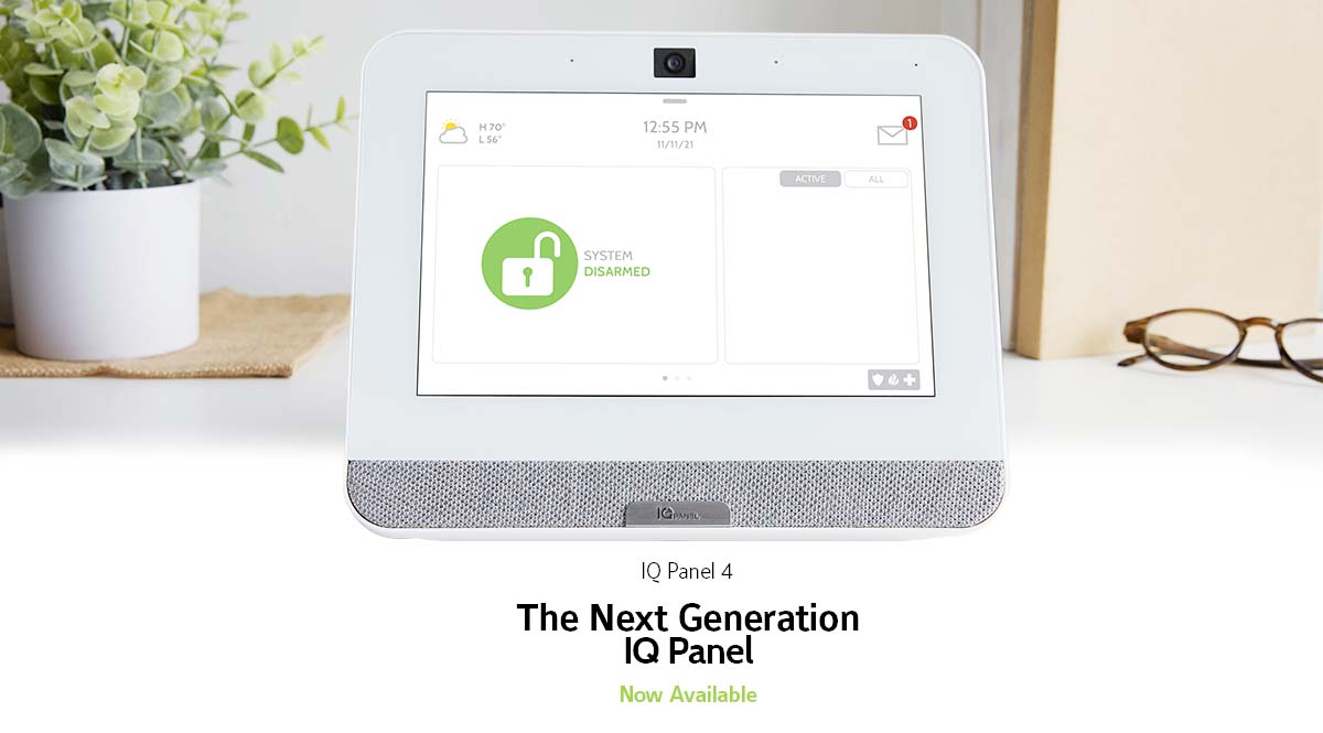 Qolsys Telus IQ Panel PowerG, 319.5MHz, 7" All-in-One Touchscreen, White