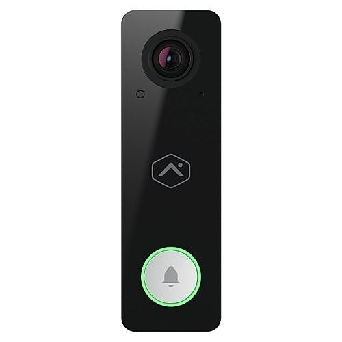 Alarm.com 2MP Wi-Fi Video Doorbell Camera, Black and White