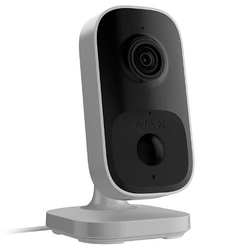 AJAX IndoorCam Indoor Wi-Fi Security Camera with PIR Motion Detector and Built-in AI, White
