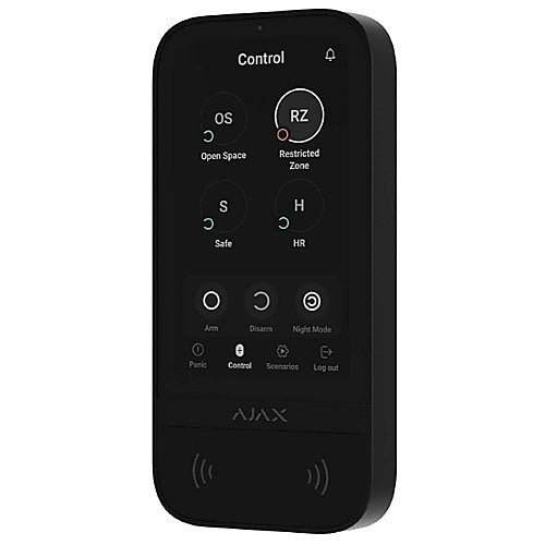 AJAX Wireless Keypad with Touch Screen, Black